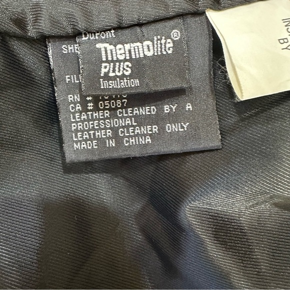 Leather Bomber Jacket Kenneth Cole Reaction Removal Liner Black 90's Y2K Size XL - Picture 9 of 9